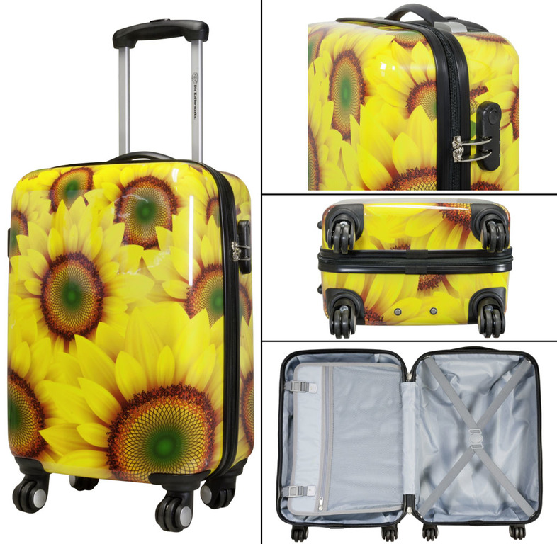 Leichtes Koffer-Set Modell Sunflower 2tlg